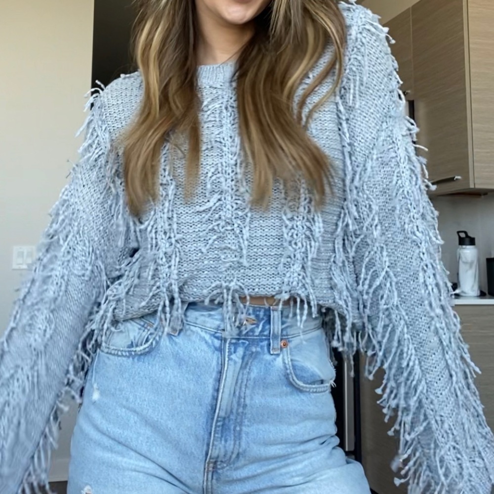 Gray sweater